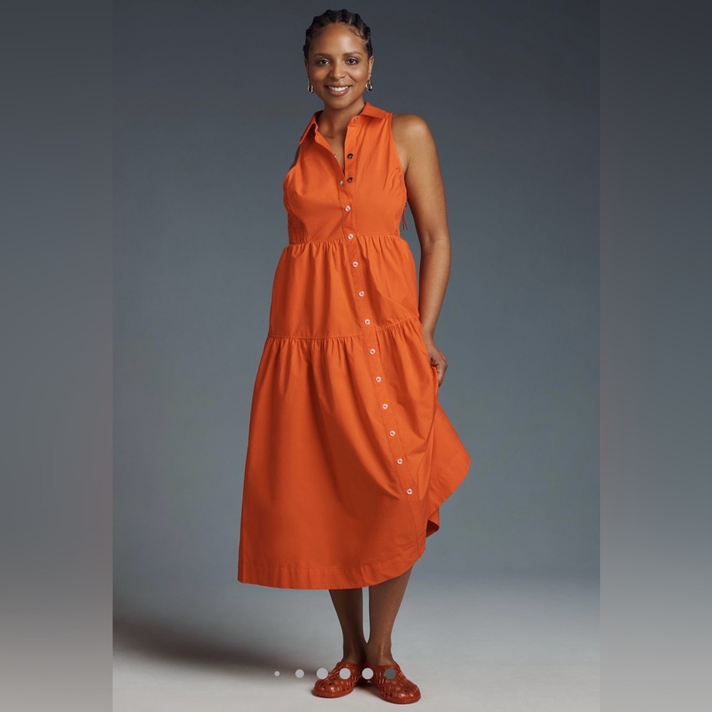 Brand New Maeve Sleeveless Midi Shirt Dress
SKU #4130972460070
Color Code: 060
